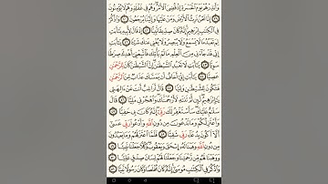ماهر المعيقلي سورة مريم مكتوبة صفحة 308 مصحف المدينة المنورة جودة عالية