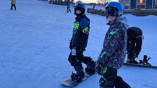 First Time Snowboarding!