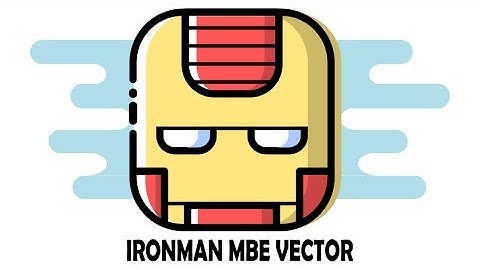 Inkscape Tutorial | How To Make MBE Flat Vector Style Illustration of Ironman