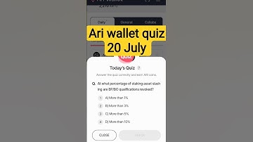 Ari Wallet Daily Quiz 20 july 2025| AriWallet Testnet Airdrop #ariwalletquiztoday #ariwalletairdrop