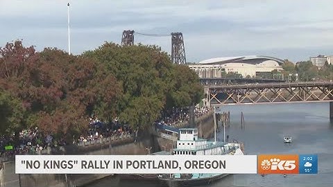No Kings protesters march in Seattle, Portland