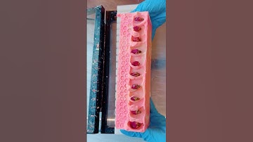 Honey Nut Cherri-ROSE! #soapcutting #soapcuttingvideo #handmadesoap #soapmaking #soaps #soap #cpsoap