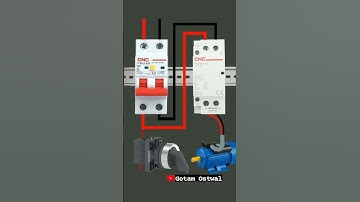 connection of single phase induction motor with AC 220V modular contactor and selector switch 🔥🔥