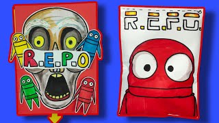 Making R.E.P.O. Game Book 🤖💀 ( + Red Player R.E.P.O Squishy) Full Game.. I LOVE R.E.P.O
