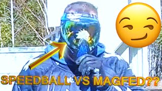 Magfed Paintball Vs Speedball - First Strike T15 Gameplay