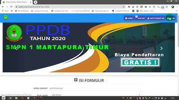 TUTORIAL PENGISIAN FORM DAFTAR SISWA PPDB ONLINE 2020
