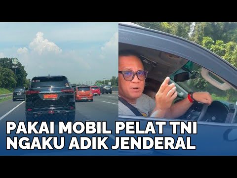 AROGAN NGAKU ADIK JENDERAL Fortuner Pelat TNI Tabrak Mobil di Tol, Asep Adang Diburu Puspom