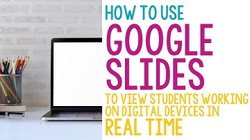 Using Google Slides to View Students Working in Real Time