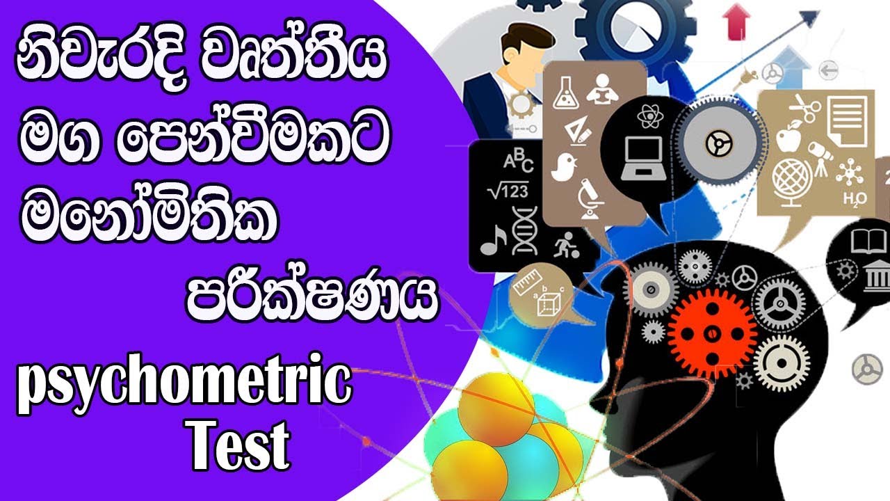 නිවැරදි වෘත්තීය මග පෙන්වීමකට මනෝමිතික පරීක්ෂණය | psychometric Test