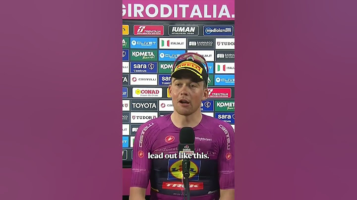 Mads Pedersen on Ciccone and Vacek's heroic Stage 3 leadout #giroditalia #homeofcycling