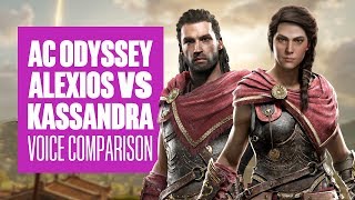 Assassin's Creed Odyssey voice comparison - Alexios vs Kassandra