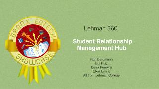 Lehman 360 student relationship