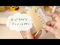 カードサイズのミニノート作り。作業動画。