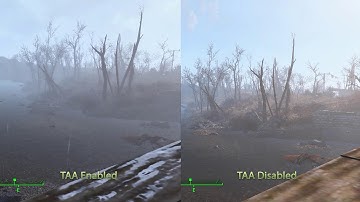 Fallout 4 TAA vs No AA at 1440p