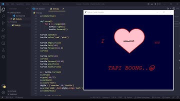 Membuat Love Menggunakan Python