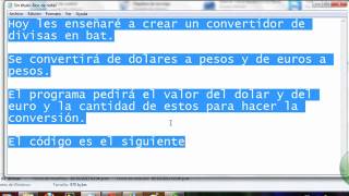 Cómo hacer un convertidor de divisas en bat screenshot 4