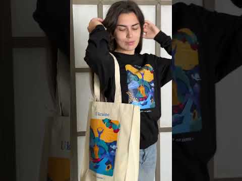 Світшот з принтом місто Львів, чорний, жіночій, Україна, бренд Малюнки, видео 4