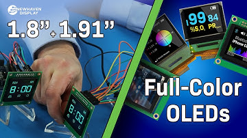 1.8" and 1.91 Color OLED Displays (Product Overview & demo)