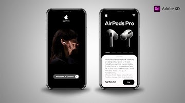How to Design & Prototype a AirPods Pro Store Mobile App || Adobe Xd Tutorial