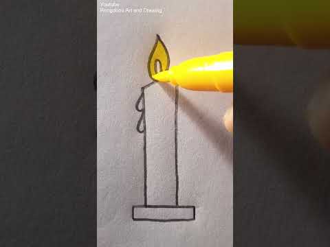 #howtodraw #candle #mombati