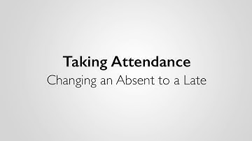 Edsby Changing an Absent To a Late