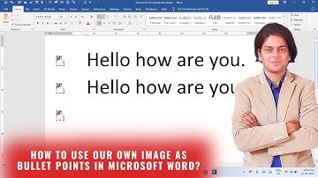How to use our own image as bullet points in Microsoft word?