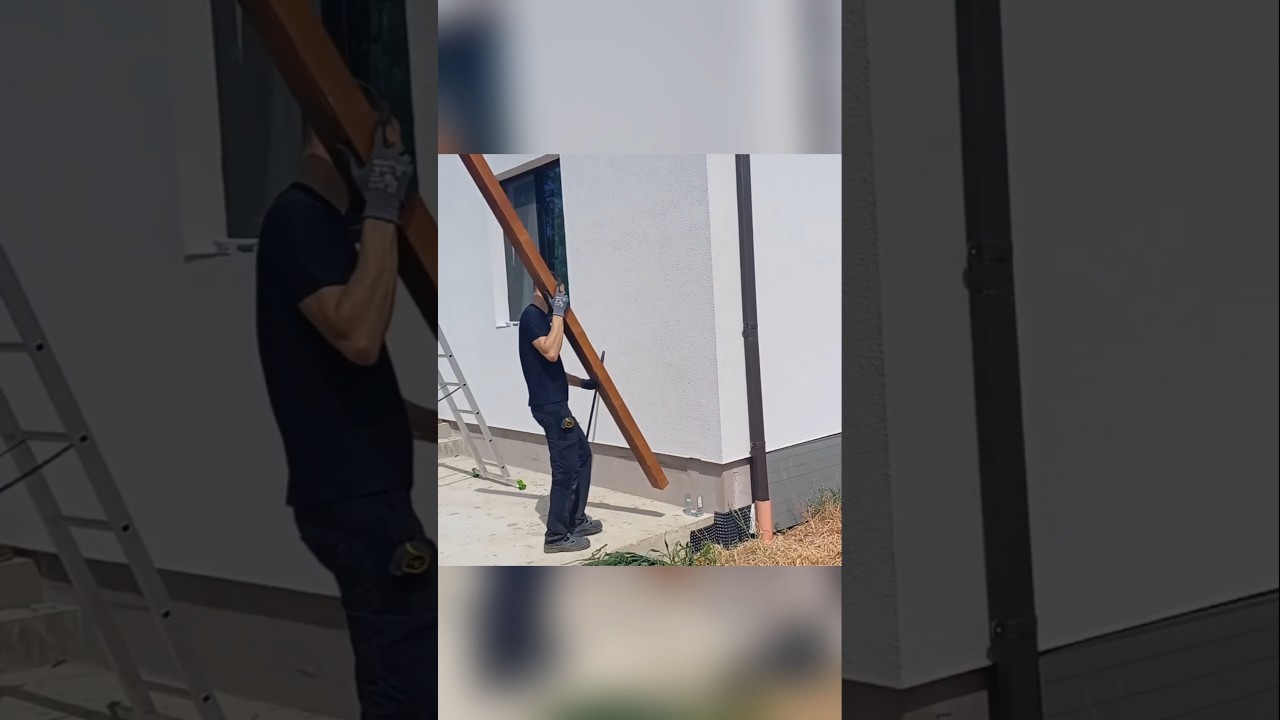 Ever seen a pergola roof like this? #handyman #diy #craftsmanship #construction #doityourself