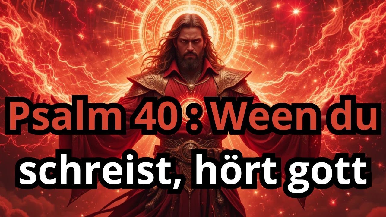Psalm 40 - Wenn du schreist, hört gott - höre diese wahrheit