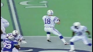 Peyton Manning's First Pass 48 Yard Touchdown to Marvin Harrison || Preseason IND at SEA 1998