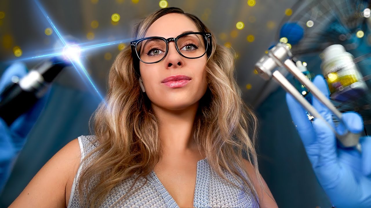 ASMR hospital Ear cleaning POV for Sleep, OTOSCOPE exam, RAIN sounds, Personal Attention