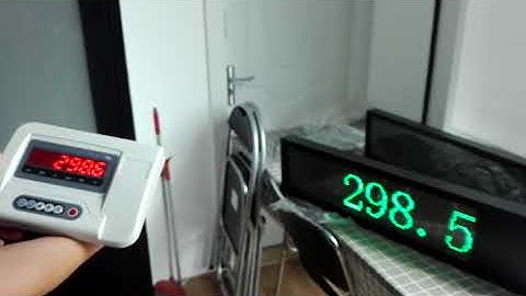 wireless LED remote display for weighing