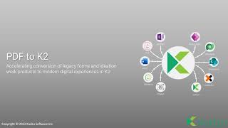 PDF To K2 SmartForm