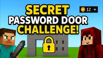 "NOOB vs PRO vs HACKER Password Door Battle🔥"|Miniblockcraft Password Door|