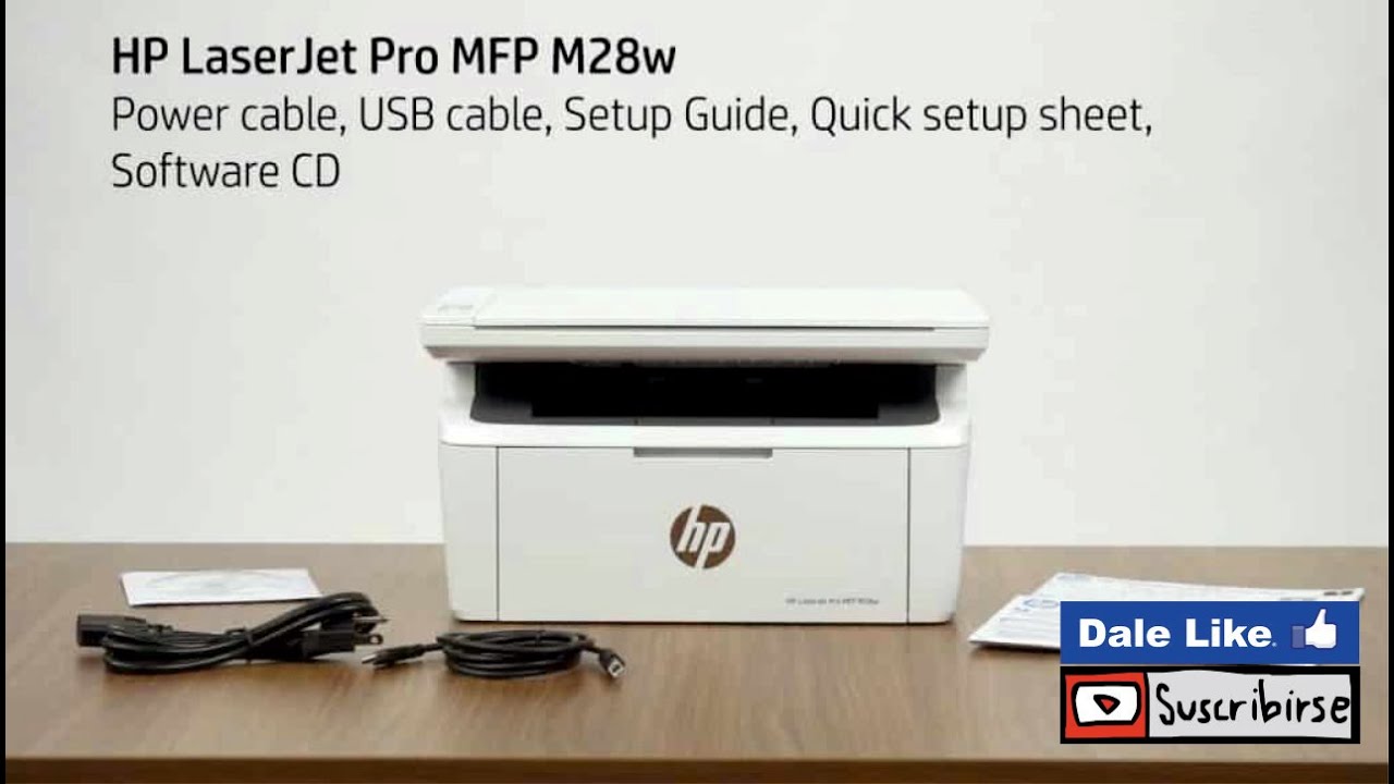 Impresora HP LaserJet Pro M28w Multifunción - YouTube