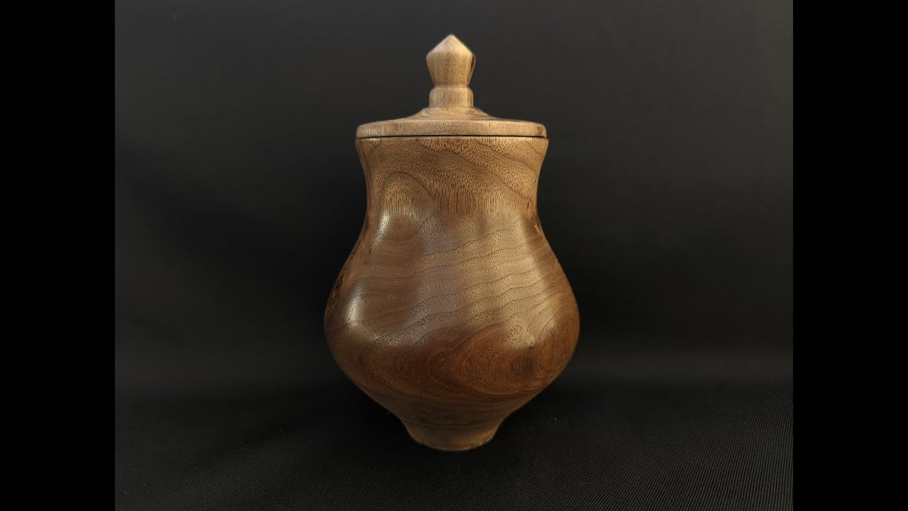 Wood Turning Black Walnut Finial YouTube