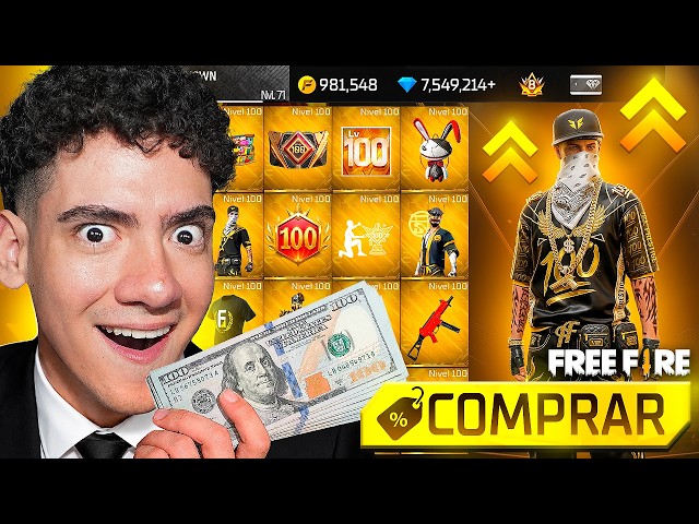 COMPRÉ una CUENTA de FREE FIRE NIVEL 100 y ME IMPACTÓ 😱 - TheDonato