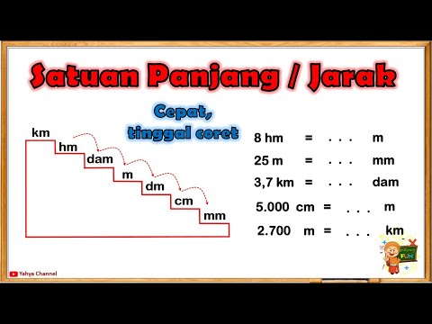 Video: Satuan metrik apa yang mengukur panjang dan jarak?