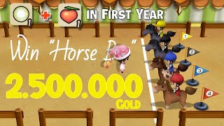 How to Win Horse Race / Bet in First Year - STORY OF SEASONS: Friends of Mineral Town