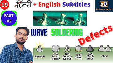 Wave Soldering Defect Part -2, Types of Soldering Defects.