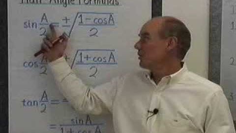 Ch5-Sec4: Half Angle Formulas