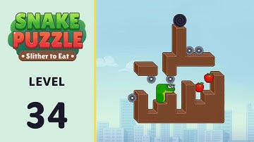 Snake Puzzle: Slither to Eat Level 34