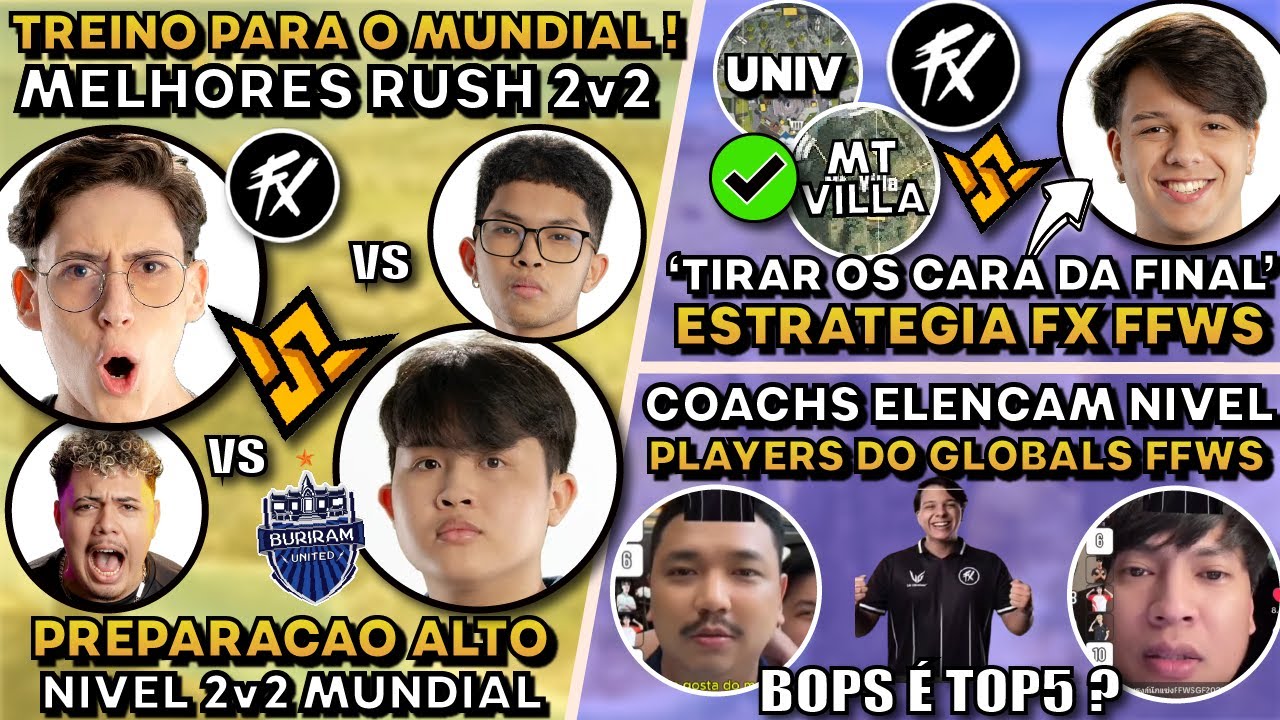 GETHIGH/WASSA vs GIUH/BUT 4v4! COACH's ELENCAM MELHORES PLAYERS! FX TEM QUE FAZER ISSO FINAL ! (