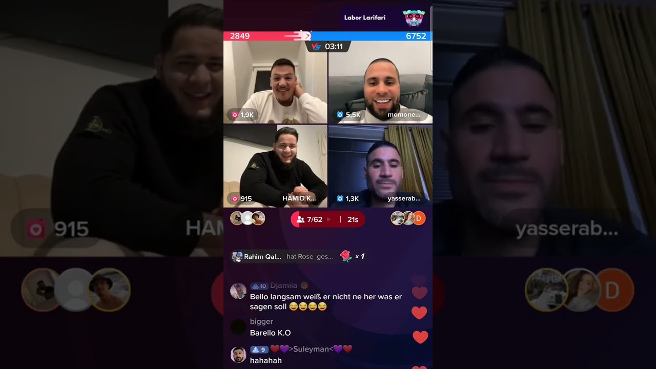Barello Live mit Yasser Abou-Chaker ,  Momonews und anderen! New Video  24.04.23 TikTok Live