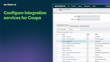 Source-to-Pay Operations | Configure integration services for Coupa