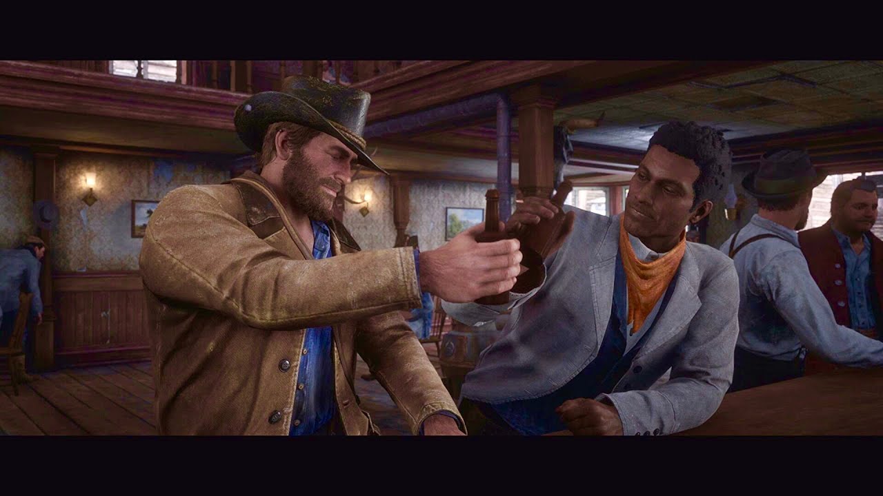 Lenny and Arthur get drunk RDR2 edit YouTube