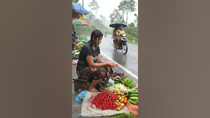 Heavy Rain & Village Life | Woman Brings Fresh Harvest to Market #rainsounds #sleepmusic #deepsleep
