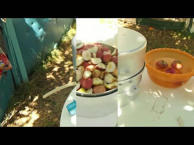 варим сок из яблок в соковарке