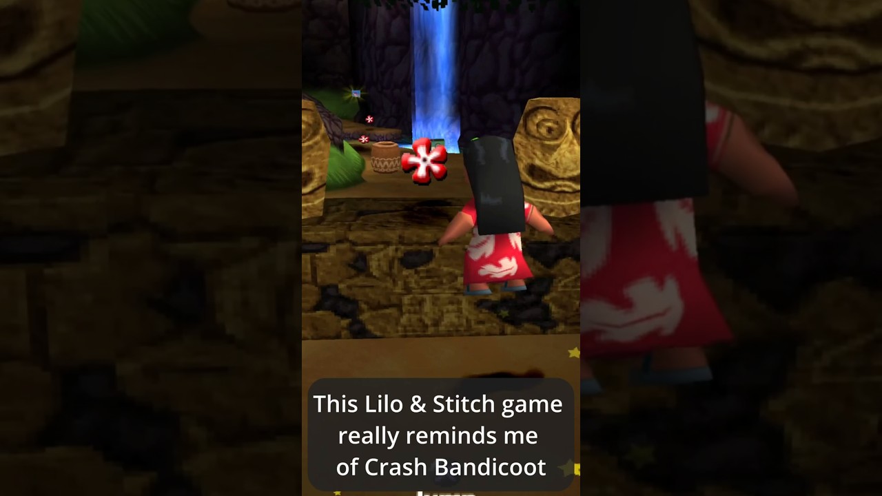 This Lilo & Stitch game is basically a Crash Bandicoot clone 