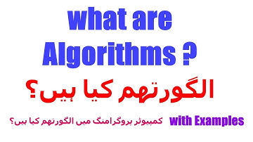 what are computer algorithms in urdu hindi | algorithms kia hein