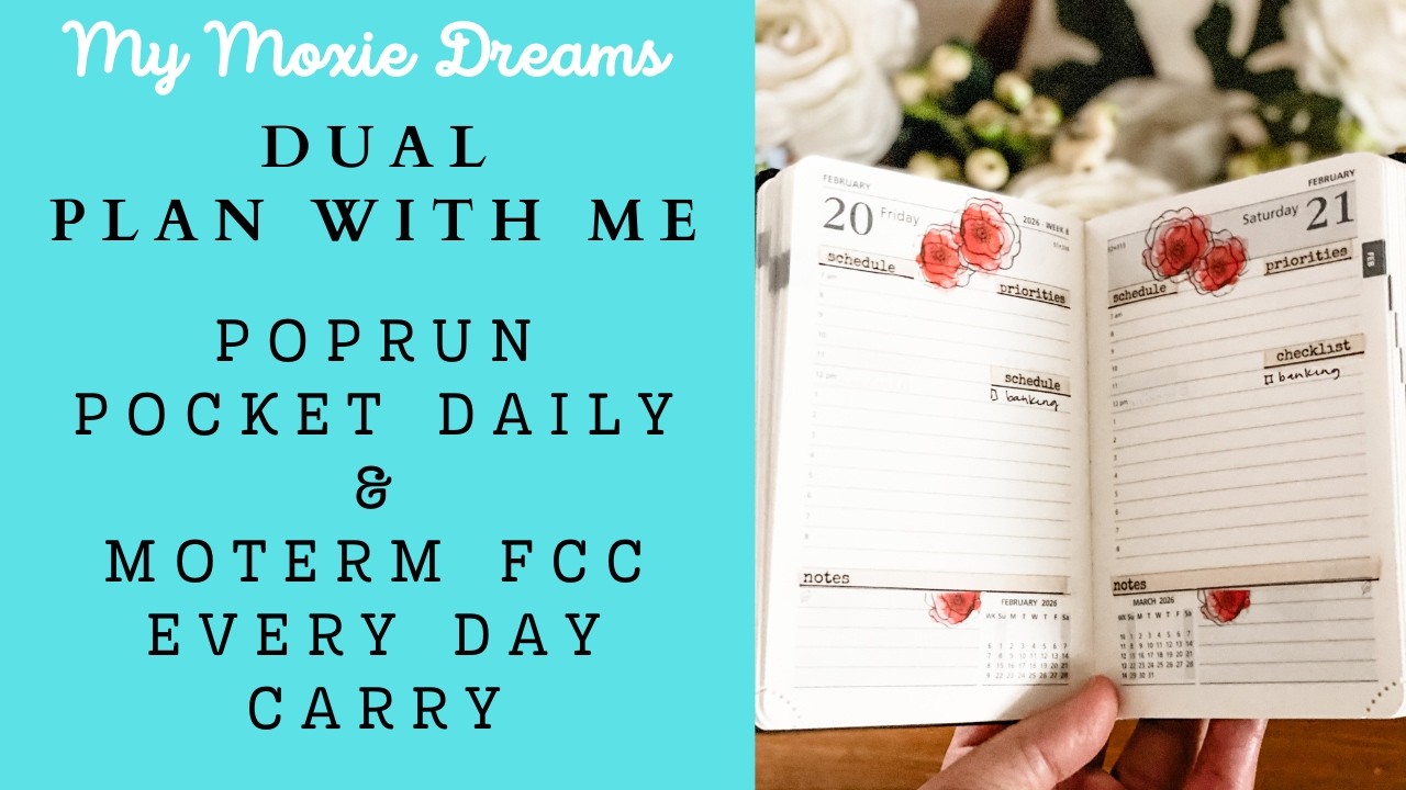 FCC и PopRun Daily PWM | Февраль, неделя 8 | Планируйте со мной на 2026 год | Карманный планировщ...